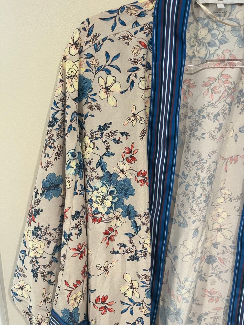 Gerard Darel Adeline Floral Print Kimo Ecru Size 1 - Picture 3 of 5